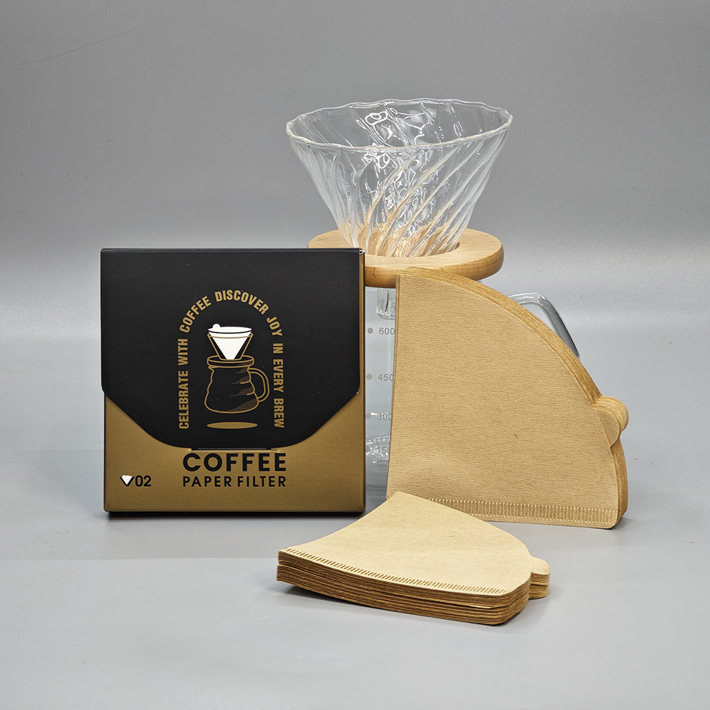 100 Pièces Filtres à Café En Papier Naturel 45/155mm - Filtres Jetables Pour Cafetière Filtre Maison Et Bureau