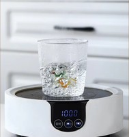 Mignon verre à eau transparent en verre borosilicate fait main 3D (canard/baleine/écureuil) 300 ml, résistant à la chaleur, compatible micro-ondes et lave-vaisselle