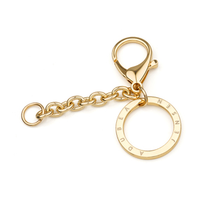 <strong>Custom</strong> Laser Logo 25mm Metal <strong>Keyring</strong> with Lobster Clasp and Chain for Bags Handbags - Product Image 4