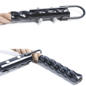 Cuerda de Batalla de Efebra de 38 mm, Cuerda de Escalada Resistente para Entrenamiento de Fuerza de Brazos, Cuerda de Columpio para Ejercicios Físicos, 9 m de Longitud - Product Image 4