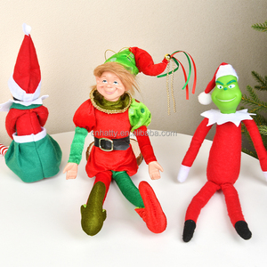 Bambola Elfo <span class=keywords><strong>di</strong></span> <span class=keywords><strong>Natale</strong></span> da 14,5 pollici, Giocattolo Elfo per Bambini o Decorazione, Mini Bambole Giocattolo, Piccoli Elfi da Scrivania con Gambe Pendenti, Bambola <span class=keywords><strong>di</strong></span> <span class=keywords><strong>Natale</strong></span> - Product Image 4