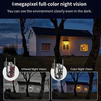 Kamera Keamanan Luar Ruangan Eseecloud 4K 8MP WiFi 4G SIM Card PIR Alarm Rekam 24 Jam Pelacakan Manusia Pan-Tilt CMOS Tenaga Surya