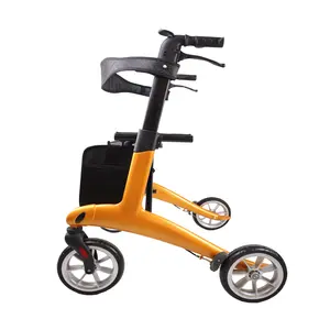 Hot Sales Medical Foldable Carbon Fibre Drive Rollator Walker With Seat