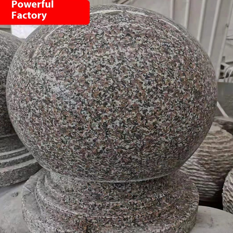Wulianhong Round Granite Ball Square Garden Plain Car Stop Stone Block Car Stone Ball Parking Obstacle Curbstones