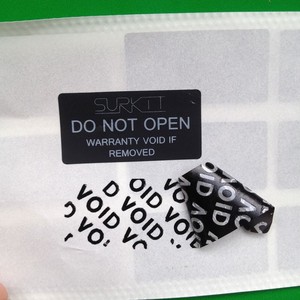 Autocollant de sécurité inviolable personnalisé, rouleau d'autocollants de garantie inviolable noir, matériaux pour rouleaux d'autocollants de garantie - Product Image 4