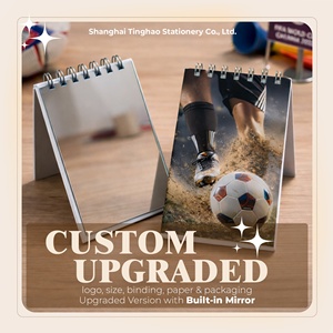 สมุดแพลนเนอร์แบบ Wire-O ขนาด A6 A7 ลายยูโรเปียนคัพ แบบกำหนดเองได้ มี<span class=keywords><strong>เส้น</strong></span>บรรทัด จุด หรือหน้าเปล่า แบบพกพา สำหรับฟุตบอลโลก สมุดโน้ตระดับมืออาชีพ ขายส่ง - Product Image 3