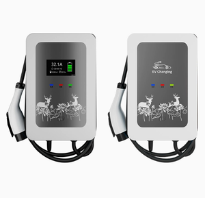 Chargeur EV 7000W Type 2 UE sans fil de terre, affichage numérique, programmation, étanche, station de recharge domestique - Product Image 1