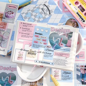 Cute Heart Shape Decorative Sticker Pack Pink Girl Style 30pcs Digital Printing <b>Matte</b> <b>Varnish</b> Cartoon Design for Handbooks - Product Image 1