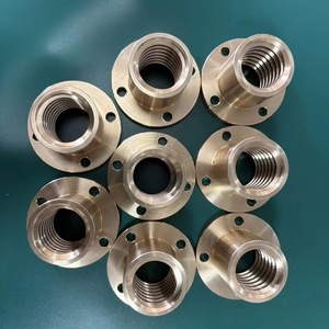 TR20X4 Messing Trapezgewindemutter Direktvertrieb ab Werk Kundenspezifische Gewindelänge und Herstellung Rechts - Product Image 1