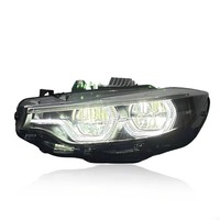 Phares de voiture pour BMW Série 4 F32 2014-2020, modèles de phares Spoon, système de phares DRL tricolores.