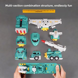 Juguete Magnético de Construcción Marítima de Plástico, Set Educativo de Ensamblaje y Transformación para Niños de 0 a 3 Meses, Vehículo de Ingeniería Rey - Product Image 3
