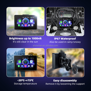 Écran d'affichage portable amovible de 5 pouces pour moto, sans fil, CarPlay, Android Auto, BT, DVR, navigation GPS pour moto, pour BMW - Product Image 4