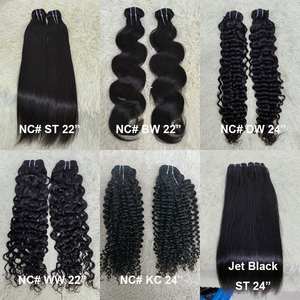 Extensions de cheveux humains bouclés ondulés naturels noirs de qualité 10A Letsfly Wholesale, lots de cheveux Remy 100% naturels - Product Image 4