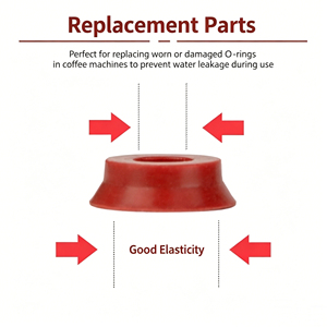 Anillo de Sellado de Silicona Roja para Cafetera, Junta de Repuesto Compatible con Cafeteras Automáticas Jura, Krups, Melitta, AEG - Product Image 2