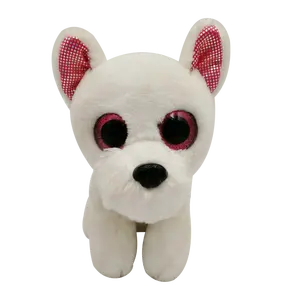 Animal Stuffed Plush Toy Custom Hot Selling High Quality Factory Price OEM/ODM 6 Inch Sparkle Eyes Soft Stuffed Sitting Plush Dog