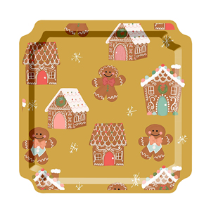 Juego de Vajilla Personalizado DAMAI con Forma de Árbol de Navidad, Juego de Platos y Vasos de Papel con Diseño de Cascanueces Navideño - Product Image 4