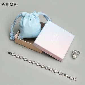 Bolsa con cordón de muselina de algodón WEIMEI, bolsa de regalo de embalaje de joyería con logotipo personalizado - Product Image 4