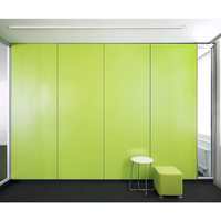 Modern Half Glass Panel Partition Wall System Sound Absorption Eco-Friendly Design for Home Office Hospital Workspaces (10-Year
