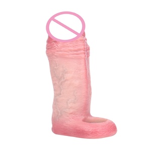 Silicone Large Penis Sleeve Open-ended Dick Sheath Ring Realistic Hollow <b>Dildo</b> Size S M L XL Sex Toy Cock Enlargement - Product Image 5