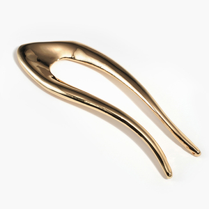All'ingrosso forcine per capelli semplici eleganti oro argento forma U in metallo per donne europee accessori per capelli di moda per le ragazze - Product Image 2