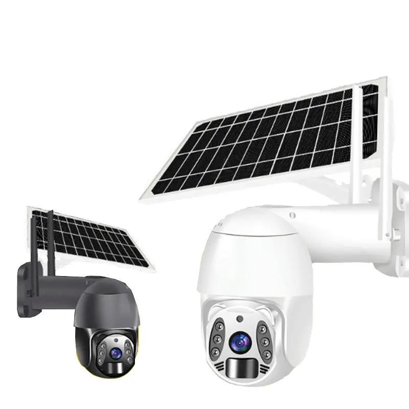 8 Caméra de surveillance solaire extérieure sans fil ptz avec wifi ou carte 3G/4G/Sim Caméra de sécurité Cctv Système de caméra de sécurité