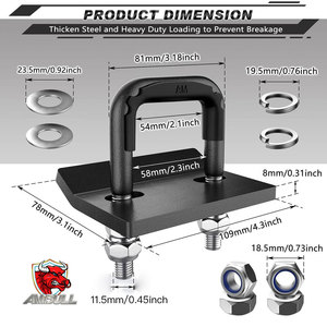 <span class=keywords><strong>Prix</strong></span> usine Heavy Duty 2 pouces U Boulon Anti-Hochet Stabilisateur <span class=keywords><strong>Attelage</strong></span> Attache Facile Assemblage Attaches Pièces pour Remorques Nouveau - Product Image 4