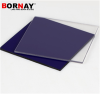Lembaran Padat Polikarbonat PC Plastik Transparan Anti UV Harga Pabrik BORNAY 2022 untuk Sunroom