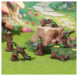 Decoración Moderna <span class=keywords><strong>para</strong></span> el Hogar, Mini <span class=keywords><strong>Jardín</strong></span> de Resina, Letrero de Bienvenida, Valla, Tronco de Árbol, Flecha, Señal de Carretera, Lindas Mini Figuras, Amor de Hadas - Product Image 6