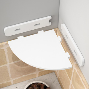 Multi-funcional Corner Storage Rack para tempero copos Cozinha não perfurado Suprimentos Space-Saving Wall-Mounted Storage Holder - Product Image 4