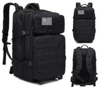 2025 baru kualitas tinggi 45L 50L 900D ransel taktis tahan air dengan Molle kamuflase Khaki hitam Pak serangan tas ponsel