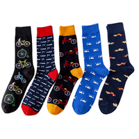 Chaussettes en coton fantaisie personnalisées en gros, chaussettes amusantes, chaussettes unisexes, chaussettes tendance, chaussettes antibactériennes pour hommes pour le printemps 2026