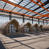 Maison préfabriquée certifiée CE de haute qualité, moderne, insonorisée, avec une bonne isolation, idéale pour bureau, boutique, hôtel, terrasse, serre, camping pod