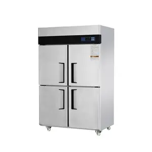 Linkright R404A Freezer/kulkas komersial, kaca suhu tunggal kualitas tinggi 1000 Liter dengan tampilan kipas pendingin