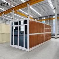 Maison conteneur pliable portable pour logement temporaire, camp de travailleurs et bureau de chantier