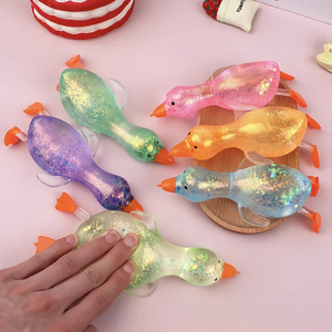 Pelota Antiestrés <span class=keywords><strong>de</strong></span> Ganso/Pato <span class=keywords><strong>de</strong></span> Peluche con Purpurina, <span class=keywords><strong>de</strong></span> Subida Lenta, Premium, Adorable y <span class=keywords><strong>de</strong></span> Moda Viral, para Oficina, Escritorio y Juego Infantil - Product Image 6