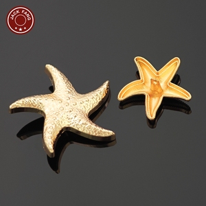 Botones Metálicos con Vástago de Fábrica, Botones Personalizados con Formas Irregulares de Concha, Logotipo Grabado, Botones de Concha, Sol y Estrella de Mar para Accesorios de Prendas - Product Image 5