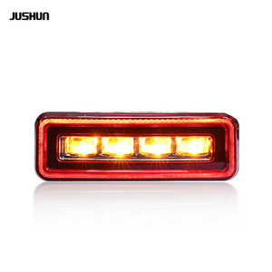 Jushun Led Reverse <b>Lights</b> For Land Rover Defender 12V Red Black Version High Brightness <b>Plug</b> And Play - Product Image 2