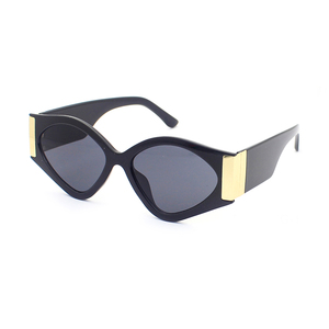 Wide Temple Cat Eye Vintage Women Luxury Sun Glasses Fashion Designer UV400 <b>Sunglasses</b> - Product Image 2