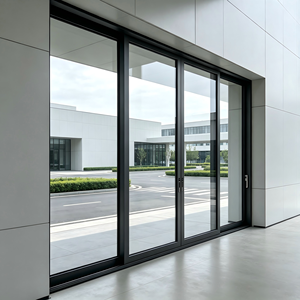 Puerta Corredera sin Marco para Patio con Mosquitera para Uso Residencial, Venta Directa de Fábrica, Precio al por Mayor - Product Image 1