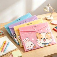 Carpeta de Plástico Vigreat Personalizada con Cierre a Presión, Diseño Atractivo para Almacenamiento Escolar y de Oficina, Venta al Por Mayor