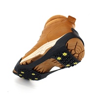 Crampons antidérapants d'hiver pour chaussures avec crampons durables et chaînes de traction pour bottes, randonnée, escalade en plein air