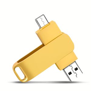 Memorias USB Metálicas Personalizadas con Color y Logotipo, USB 2.0, Gran Capacidad 64G/32G, Giratorias, para Regalos Empresariales, Venta al Por Mayor - Product Image 1
