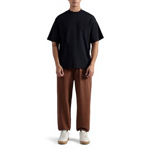 Nouveau T-shirt à col et épaules tombantes, couleur unie personnalisable, séchage rapide, respirant, prix usine, faible MOQ, vente chaude - Product Image 1