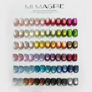 AILANUO Esmalte de Uñas Magnético Ojo de Gato, 36 Colores, Laca de Gel UV Semipermanente, Púrpura, Marca Privada - Product Image 3