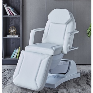 European Style Adult pink Chiropractic Electric Lift Beauty Furniture Massage <b>Table</b> 4 Section Hydraulic Salon Facial Bed - Product Image 6