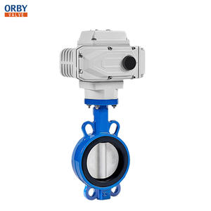 DN50 DN65 DN100 DN125 DN150 Actionneur électrique ON/OFF ou modulant Pince motorisée Vanne papillon en caoutchouc - Product Image 1