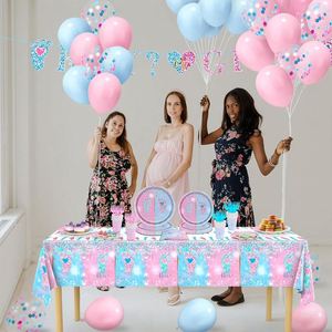 2026 Gender Reveal <b>Paper</b> Towels <b>Tablecloth</b> 9Pcs Baby Shower Gift Set for Party - Product Image 5