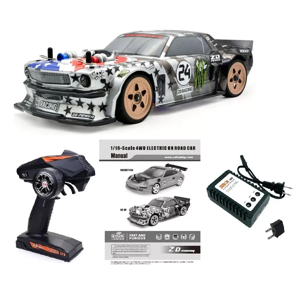 ZD Racing EX16 01 RTR 1/16 2.4G 4WD Fast Brushless On Road RC Car Rally Vehicles On Road Drift Truck