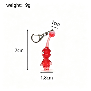 <span class=keywords><strong>Pikmin</strong></span> Bloom 3D Gummi-Schlüsselanhänger UV-Druck Langlebige Miniatur Niedlicher und Trendiger Mode-Anhänger Geschenk - Product Image 6