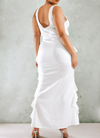 2023 coton été grande taille pour église robes de soirée blanches pour grosses femmes robes 4xl 5xl 6xl 7xl vêtements sexy pour femmes